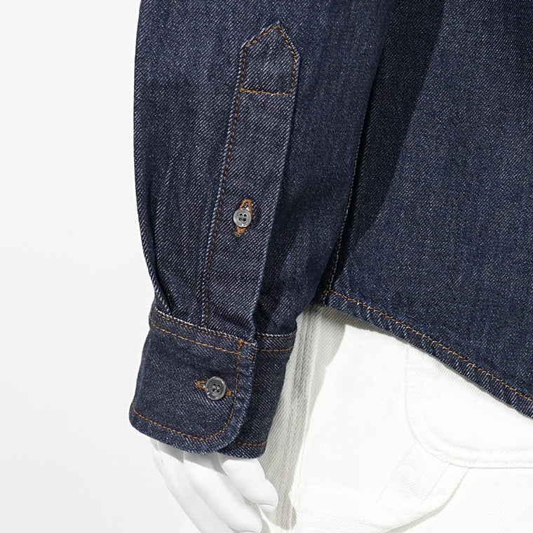 AMI メンズ デニムシャツ USH786 DE0123 INDIGO インディゴ 402