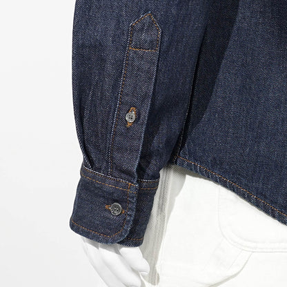AMI メンズ デニムシャツ USH786 DE0123 INDIGO インディゴ 402