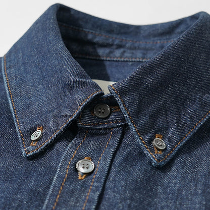 AMI メンズ デニムシャツ USH786 DE0123 INDIGO インディゴ 402