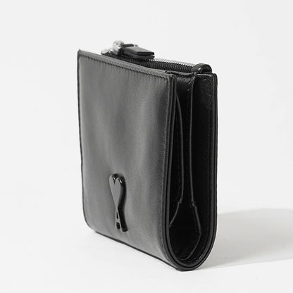 AMI メンズ レディース 2つ折り財布 USL201 AL0052 NOIR ブラック 001