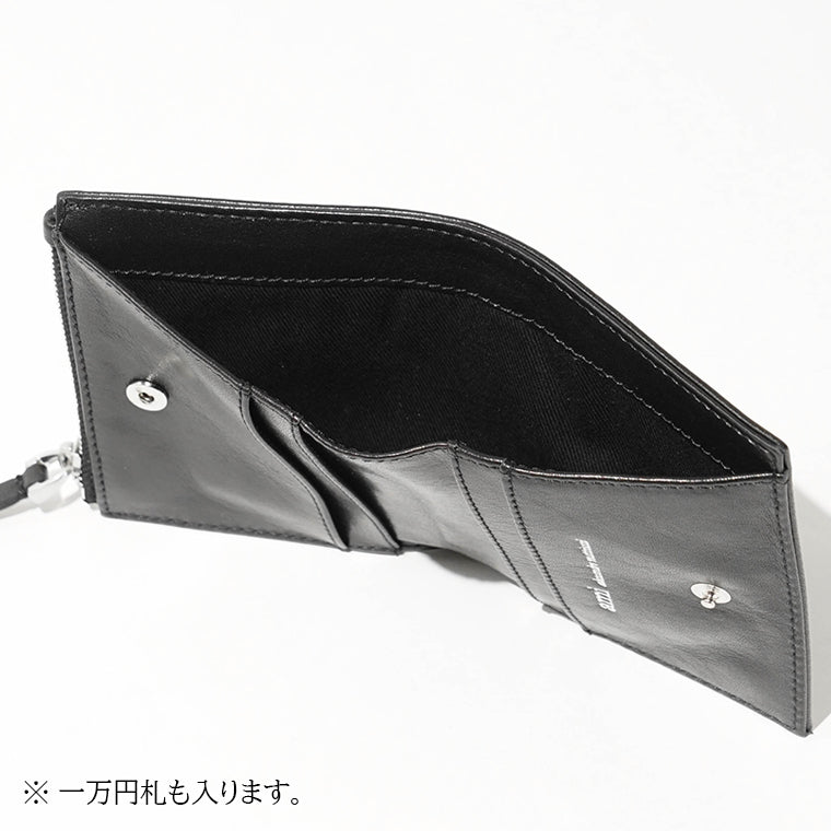 AMI メンズ レディース 2つ折り財布 USL201 AL0052 NOIR ブラック 001