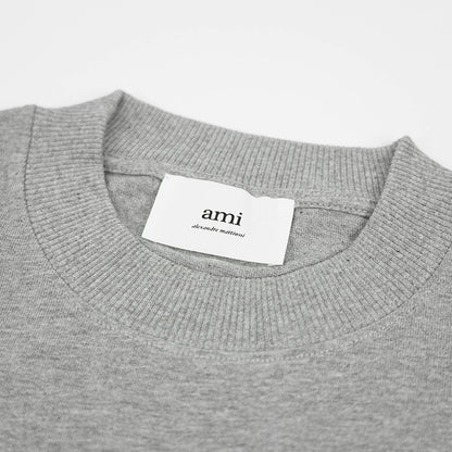 AMI レディース 長袖Tシャツ UTS200 701 GRIS CHINE グレー 055