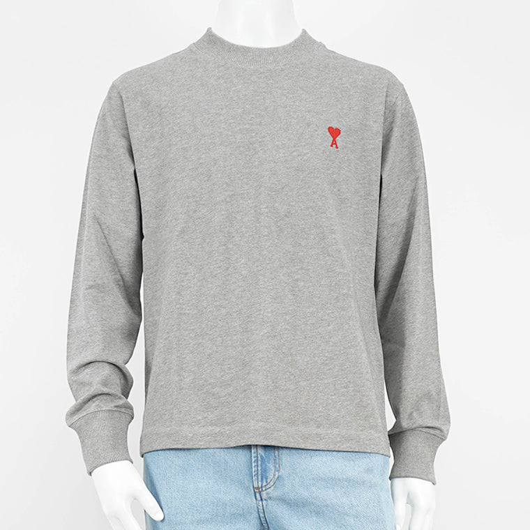アミ AMI メンズ 長袖Tシャツ グレー – WORLDCLUB1989