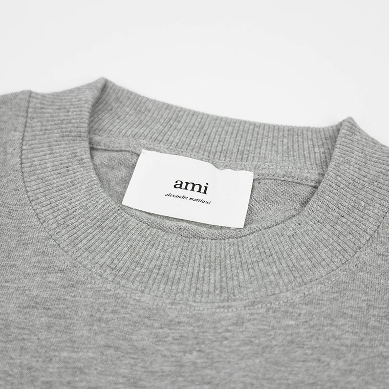 AMI メンズ 長袖Tシャツ UTS200 701 GRIS CHINE グレー 055