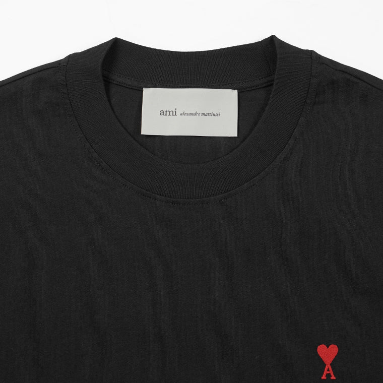 AMI メンズ 長袖Tシャツ BFUTS235 724 NOIR ブラック 001