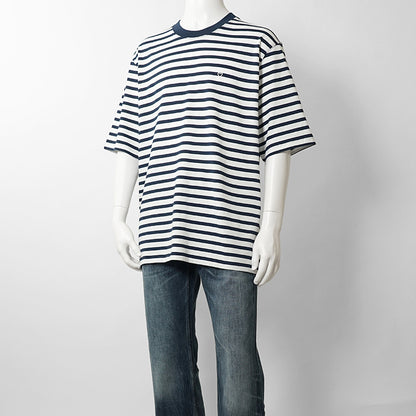 【2026SS SUMMER SALE】AMI メンズ Tシャツ AMI DE COEUR UTS374 JE0210 ENCRE BLANC ホワイト ネイビー A044