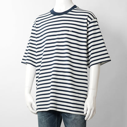 【2026SS SUMMER SALE】AMI メンズ Tシャツ AMI DE COEUR UTS374 JE0210 ENCRE BLANC ホワイト ネイビー A044