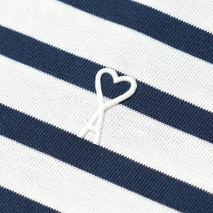 【2026SS SUMMER SALE】AMI メンズ Tシャツ AMI DE COEUR UTS374 JE0210 ENCRE BLANC ホワイト ネイビー A044