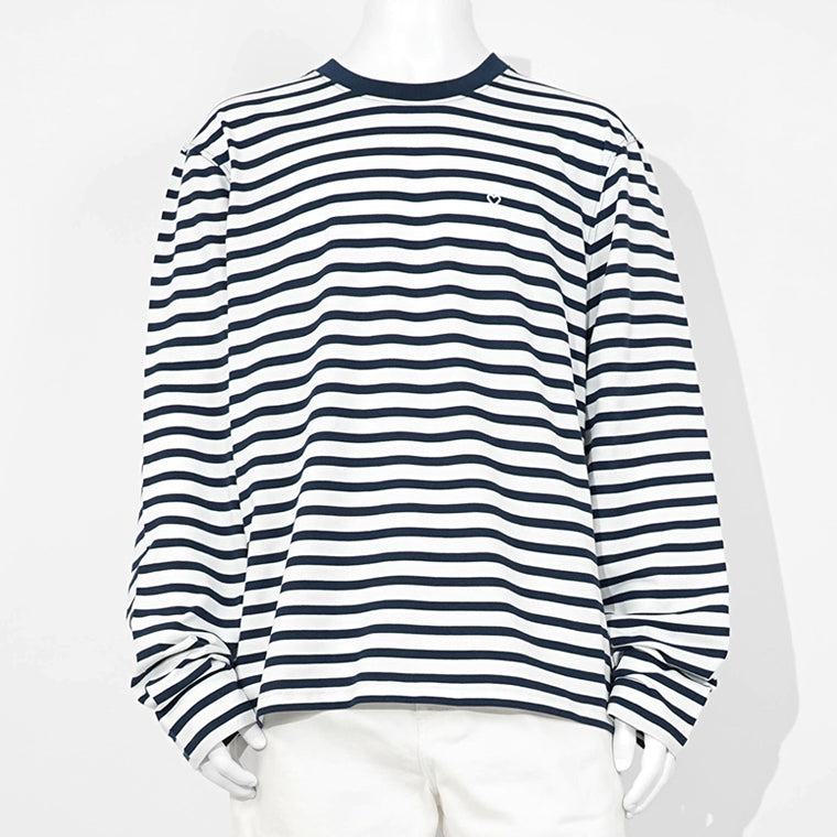 AMI メンズ 長袖Tシャツ UTS375 JE0210 ENCRE BRANC インク ホワイト A044