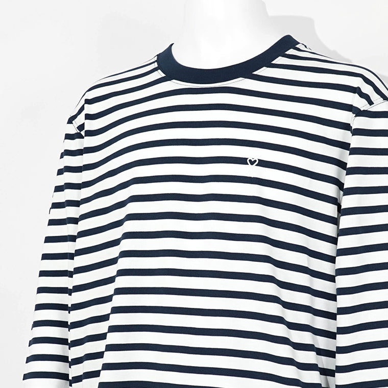 AMI メンズ 長袖Tシャツ UTS375 JE0210 ENCRE BRANC インク ホワイト A044