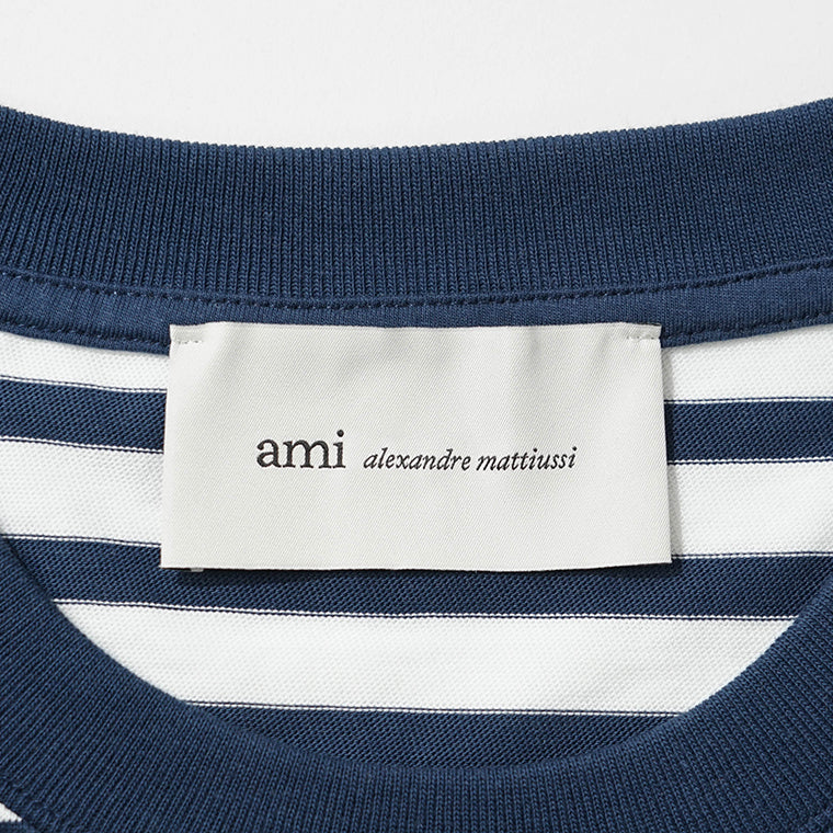 AMI メンズ 長袖Tシャツ UTS375 JE0210 ENCRE BRANC インク ホワイト A044