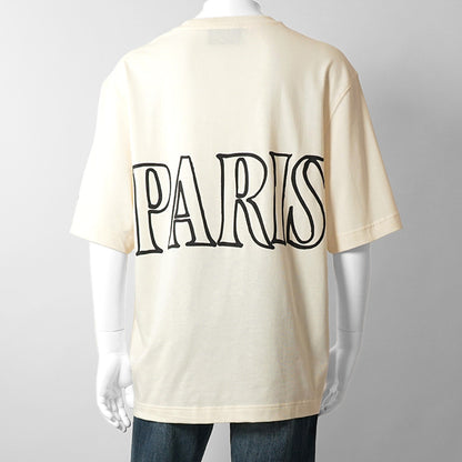 【2026SS SUMMER SALE】AMI メンズ Tシャツ AMI PARIS UTS380 726 BLANC CREME ホワイトクリーム 136