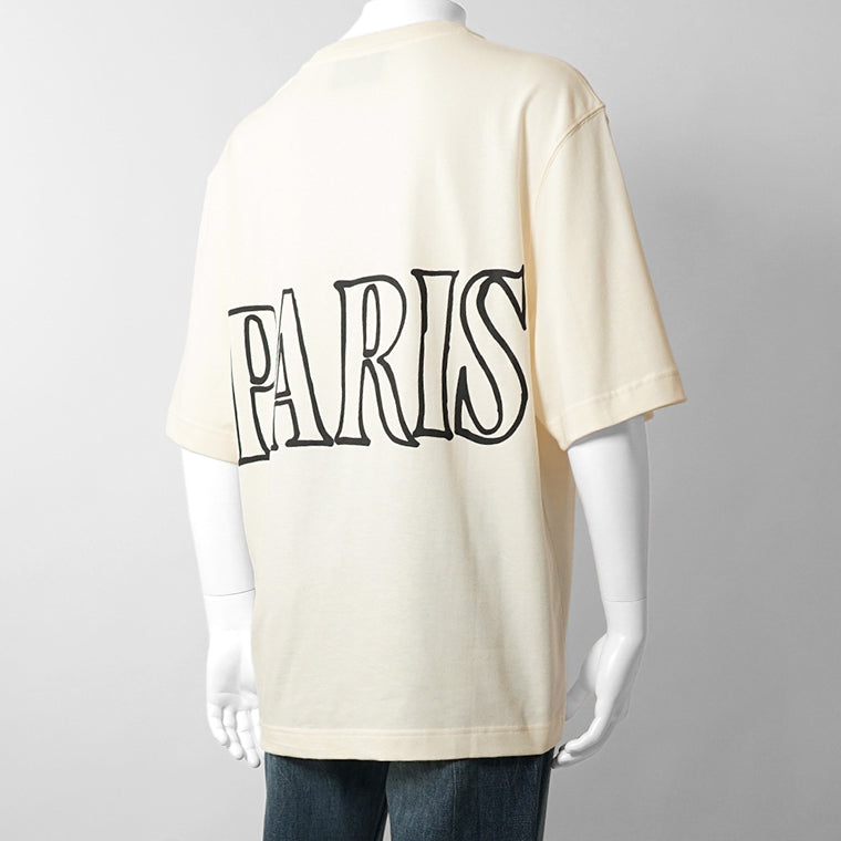 【2026SS SUMMER SALE】AMI メンズ Tシャツ AMI PARIS UTS380 726 BLANC CREME ホワイトクリーム 136