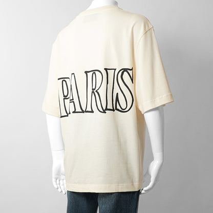 【2026SS SUMMER SALE】AMI メンズ Tシャツ AMI PARIS UTS380 726 BLANC CREME ホワイトクリーム 136