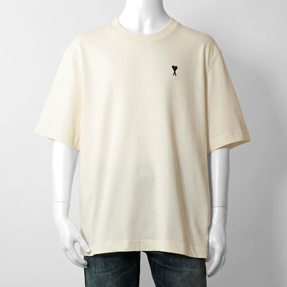 【2026SS SUMMER SALE】AMI メンズ Tシャツ AMI DE COEUR UTS387 726 BLANC CREME ホワイトクリーム 136