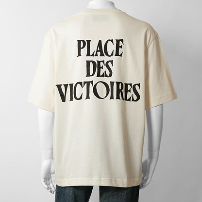 【2026SS SUMMER SALE】AMI メンズ Tシャツ AMI DE COEUR UTS387 726 BLANC CREME ホワイトクリーム 136