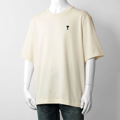 【2026SS SUMMER SALE】AMI メンズ Tシャツ AMI DE COEUR UTS387 726 BLANC CREME ホワイトクリーム 136