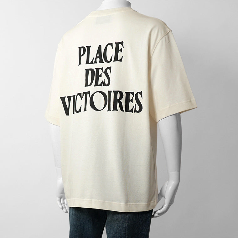 【2026SS SUMMER SALE】AMI メンズ Tシャツ AMI DE COEUR UTS387 726 BLANC CREME ホワイトクリーム 136