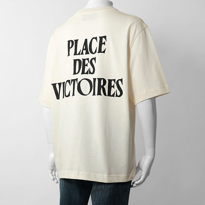【2026SS SUMMER SALE】AMI メンズ Tシャツ AMI DE COEUR UTS387 726 BLANC CREME ホワイトクリーム 136