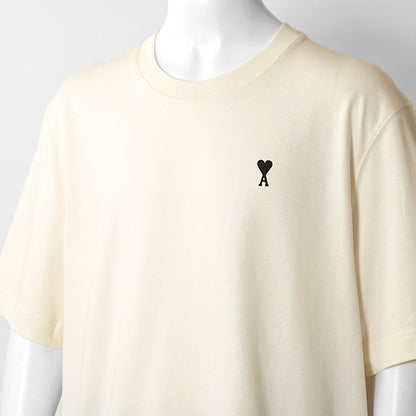 【2026SS SUMMER SALE】AMI メンズ Tシャツ AMI DE COEUR UTS387 726 BLANC CREME ホワイトクリーム 136