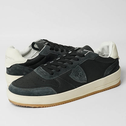 PHILIPPE MODEL メンズ スニーカー NICE LOW MAN WEST MIXAGE VNLU WX05 ブラック NOIR