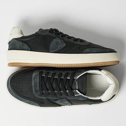 PHILIPPE MODEL メンズ スニーカー NICE LOW MAN WEST MIXAGE VNLU WX05 ブラック NOIR