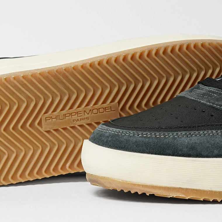 PHILIPPE MODEL メンズ スニーカー NICE LOW MAN WEST MIXAGE VNLU WX05 ブラック NOIR