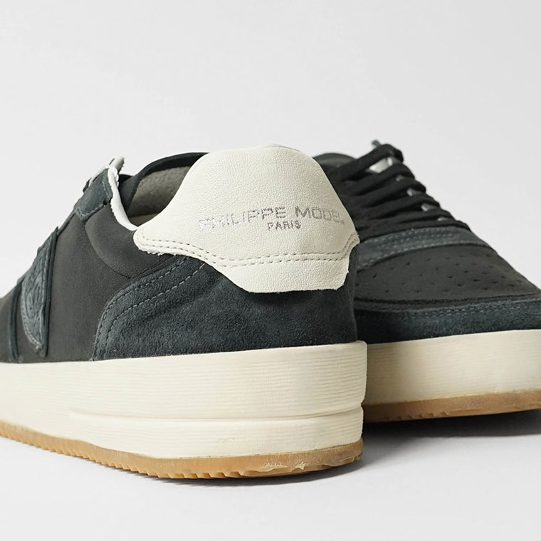 PHILIPPE MODEL メンズ スニーカー NICE LOW MAN WEST MIXAGE VNLU WX05 ブラック NOIR