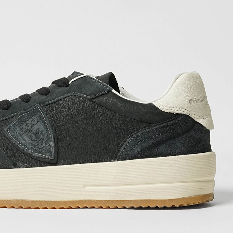 PHILIPPE MODEL メンズ スニーカー NICE LOW MAN WEST MIXAGE VNLU WX05 ブラック NOIR