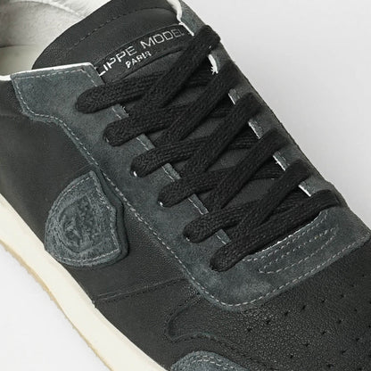 PHILIPPE MODEL メンズ スニーカー NICE LOW MAN WEST MIXAGE VNLU WX05 ブラック NOIR