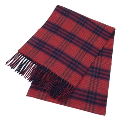 Johnstons レディース メンズ カシミア100％ Wフェイス マフラー WA000020 RU7129 CHECK PLAIN チェック プレイン