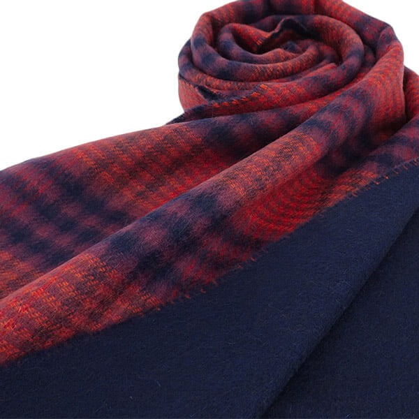 Johnstons レディース メンズ カシミア100％ Wフェイス マフラー WA000020 RU7129 CHECK PLAIN チェック プレイン