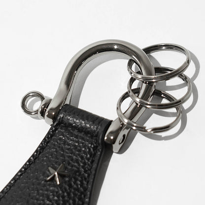 JIMMY CHOO メンズ レディース キーホルダー WARREN GRC ブラック BLACK