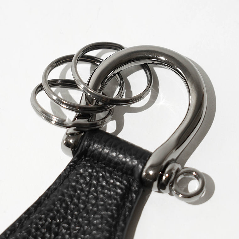 JIMMY CHOO メンズ レディース キーホルダー WARREN GRC ブラック BLACK