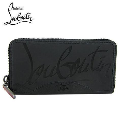 CHRISTIAN LOUBOUTIN メンズ 長財布 M PANETTONE WALLET SNEAKERS 3195051 BLACK BLACK CM53