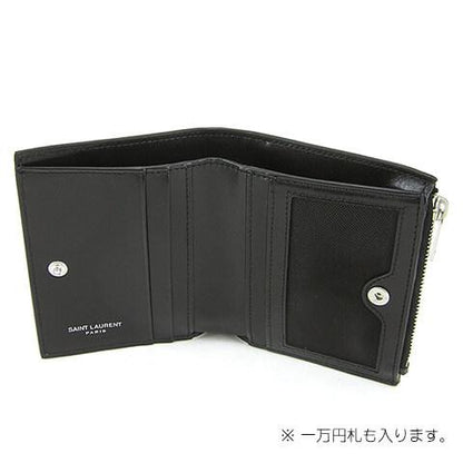 SAINT LAURENT メンズ レディース 2つ折り財布 575726 0SX0E BLACK 1000