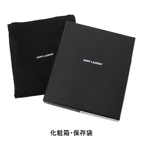 SAINT LAURENT メンズ レディース 2つ折り財布 575726 0SX0E BLACK 1000