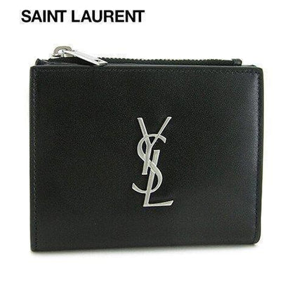 SAINT LAURENT メンズ レディース 2つ折り財布 575726 0SX0E BLACK 1000