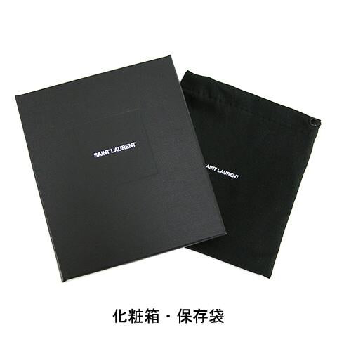 SAINT LAURENT メンズ 2つ折り財布 575789 BTY0N BLACK 1000 ブラック