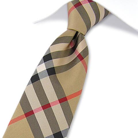 バーバリー BURBERRY London England メンズ ネクタイ ベージュ