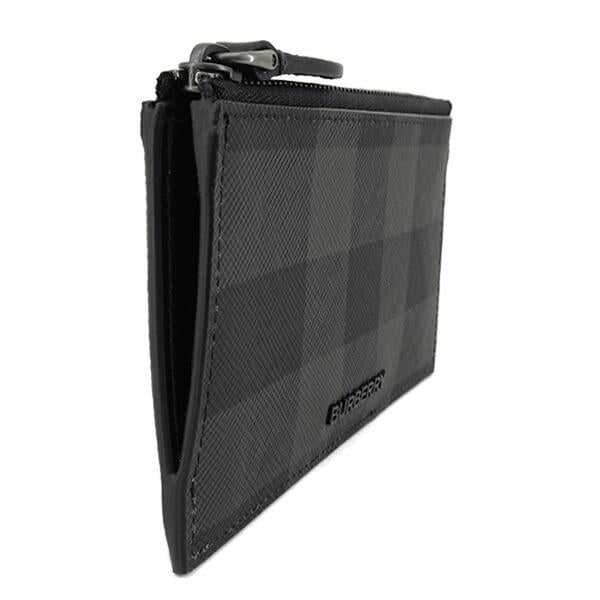 BURBERRY London England メンズ フラグメントケース CHECK ZIP CARD CASE 8071680 CHARCOAL A1208