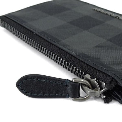 BURBERRY London England メンズ フラグメントケース CHECK ZIP CARD CASE 8071680 CHARCOAL A1208