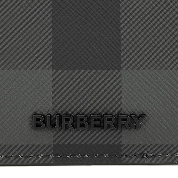 BURBERRY London England メンズ フラグメントケース CHECK ZIP CARD CASE 8071680 CHARCOAL A1208