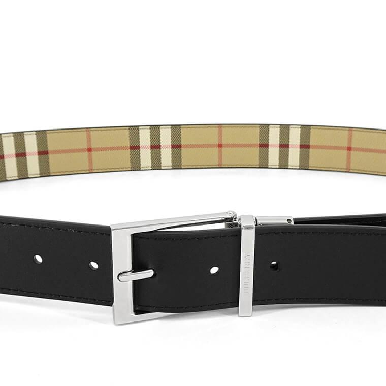 バーバリー BURBERRY London England メンズ ベルト シルバー