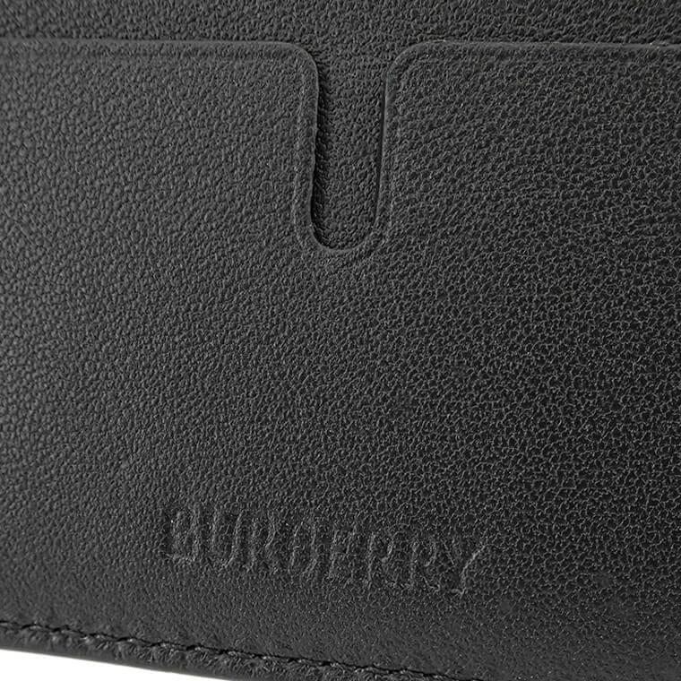 BURBERRY London England メンズ 2つ折り財布 8083748 BLACK ブラック A1189