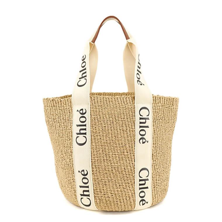 Chloe レディース バッグ WOODY LARGE BASKET CHC22SS380G55 WHITE ホワイト 101