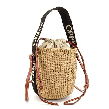 Chloe レディース バッグ WOODY SMALL BASKET CHC23AS381L18 BLACK BEIGE ブラック ベージュ 915