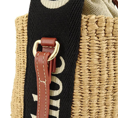 Chloe レディース バッグ WOODY SMALL BASKET CHC23AS381L18 BLACK BEIGE ブラック ベージュ 915