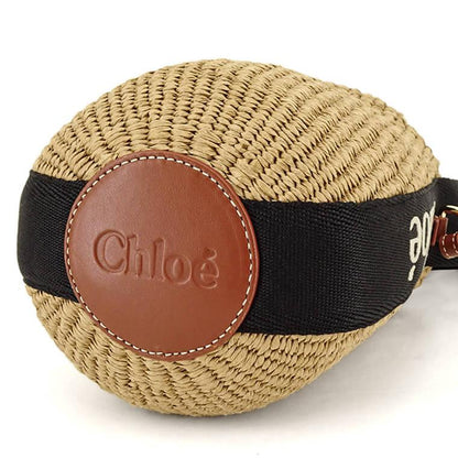 Chloe レディース バッグ WOODY SMALL BASKET CHC23AS381L18 BLACK BEIGE ブラック ベージュ 915