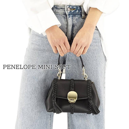 Chloe レディース ショルダーバッグ PENELOPE MINI SOFT SHOULDER BAG CHC23AS575K15 BLACK ブラック 001